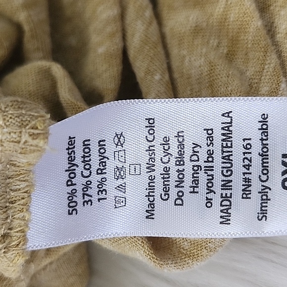 LuLaRoe Heathered Blue and Yellow Randy Raglan Tee NWT - Picture 10 of 11